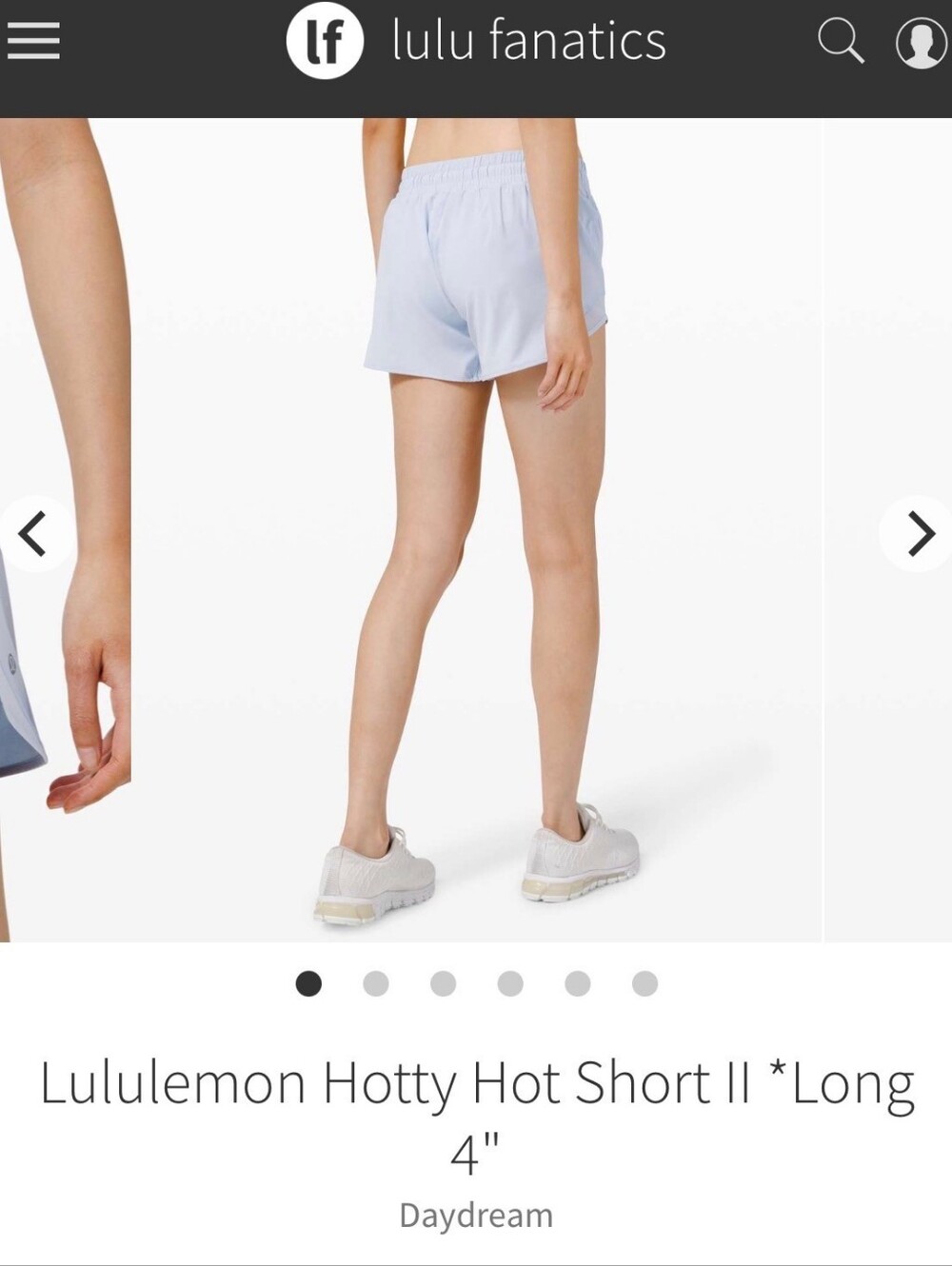 Lululemon Hotty Hot Shorts ll Long 4" Size 4